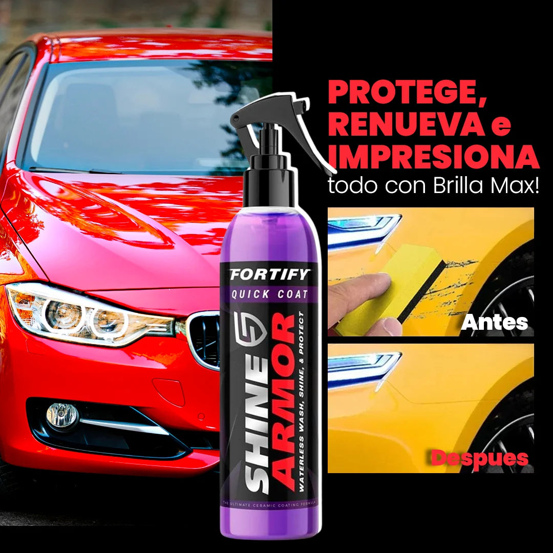 Spray Shine Max - ¡Protección y Brillo Prolongado para tu Auto! (+ Paño Gratis)