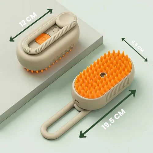VapoPet™ - Cepillo a Vapor 4 en 1 Para Mascotas + Mini Aspirador Portátil GRATIS