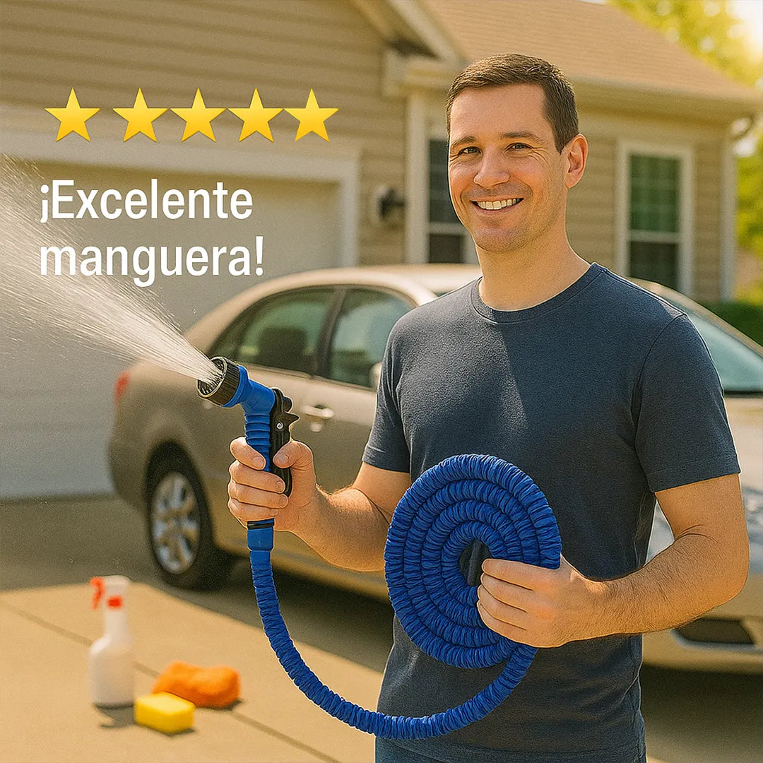 Manguera Extensible 30M y Antidobleces