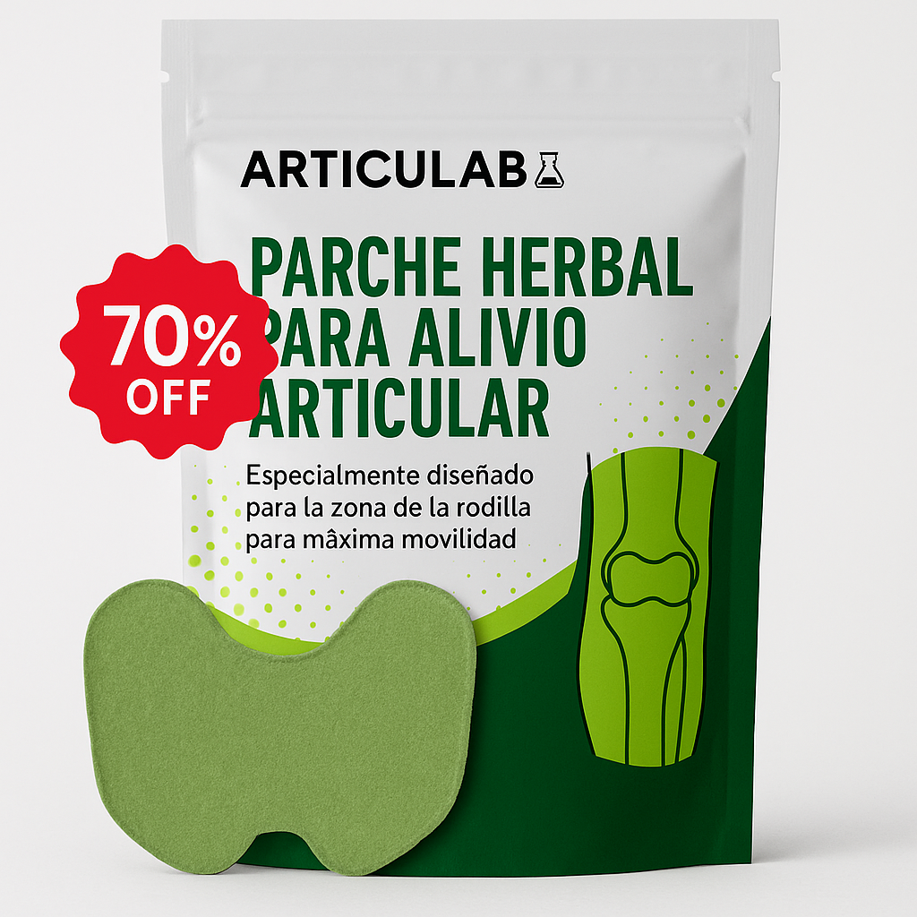 Parches Naturales de Hierbas para el Alivio de Rodillas + E-Book GRATIS - ArticuLab®