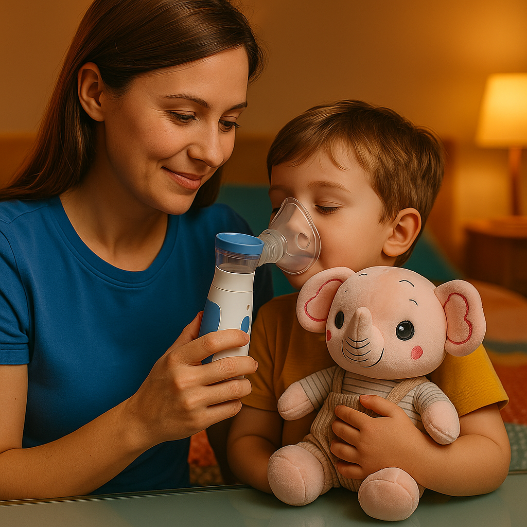 Inhalador Nebulizador Portátil + Peluche de Regalo - Arti®