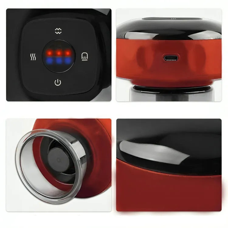 Ventexy - Masajeador De Ventosa Eléctrica Con Terapia De Luz Roja
