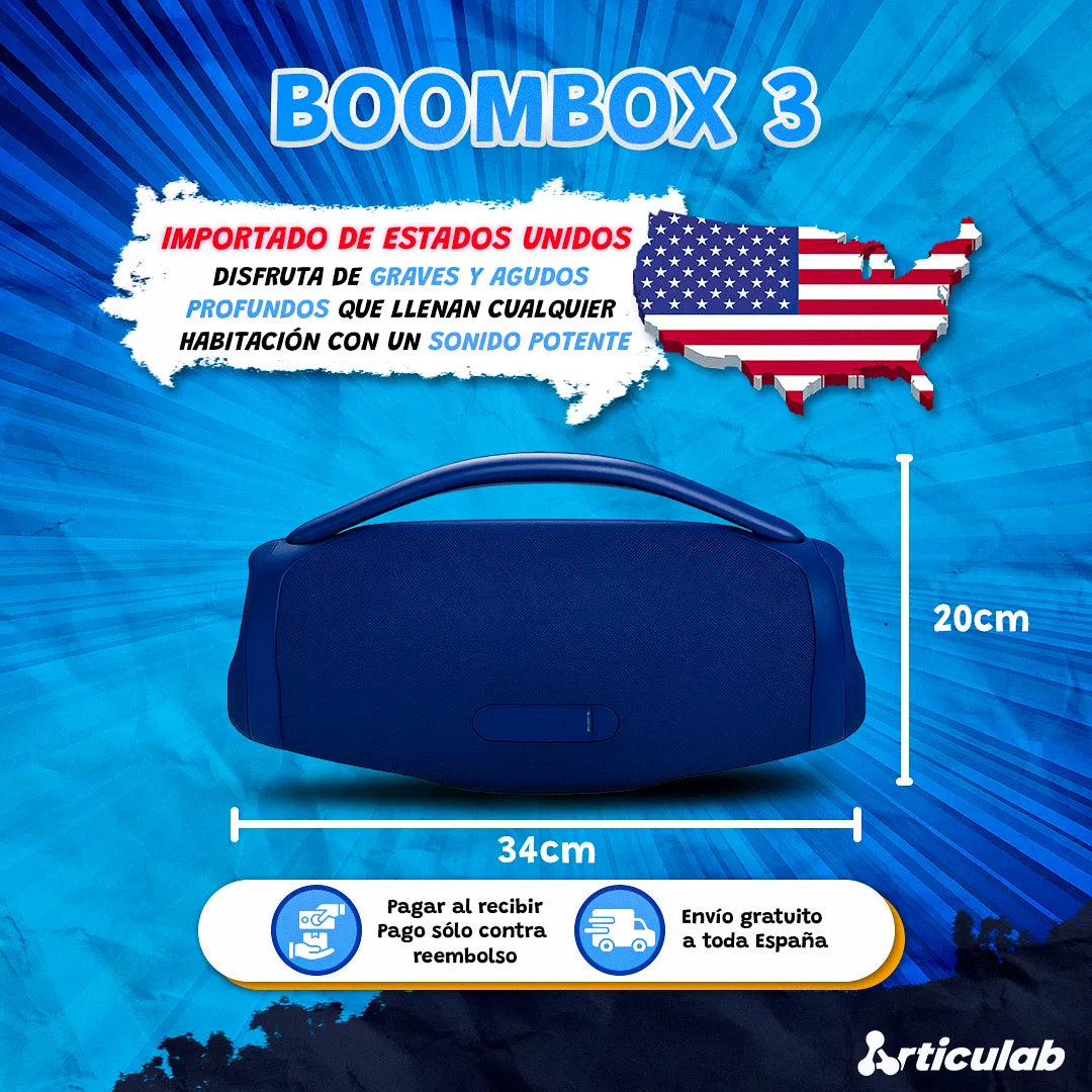 BOOMBOX 3 SUPER PREMIUM IMPORTADO - Nueva Promoción 2025
