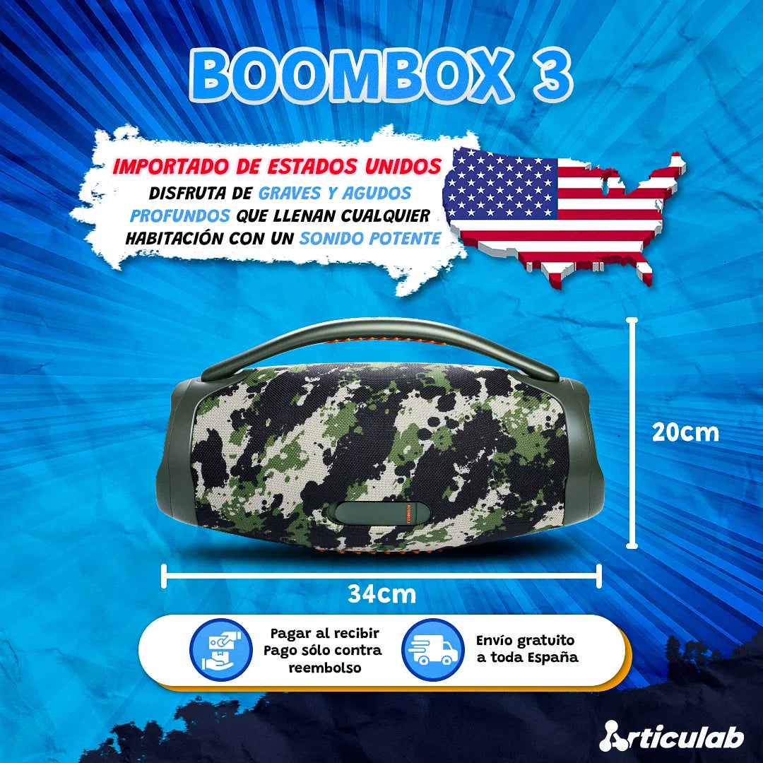BOOMBOX 3 SUPER PREMIUM IMPORTADO - Nueva Promoción 2025