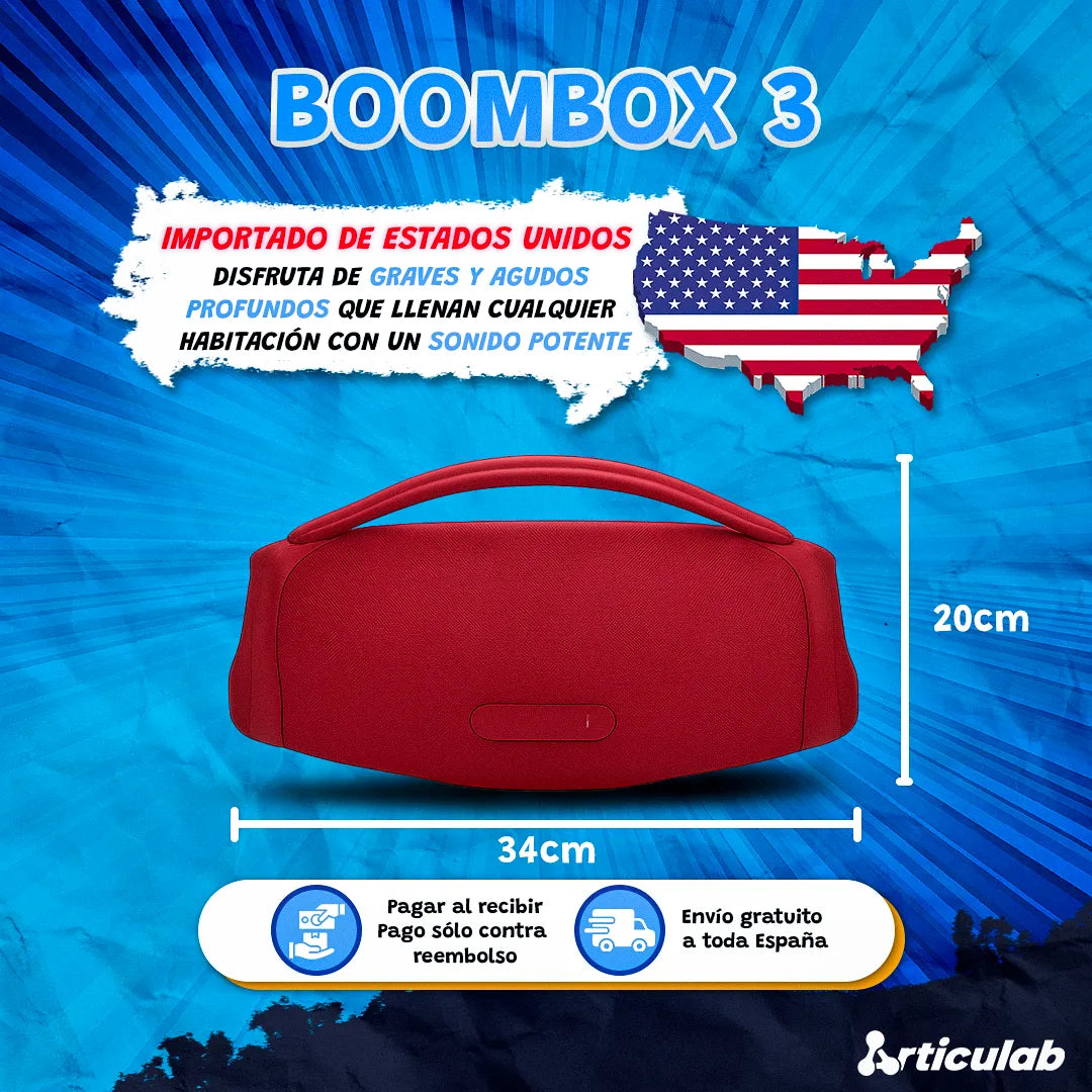 BOOMBOX 3 SUPER PREMIUM IMPORTADO - Nueva Promoción 2025