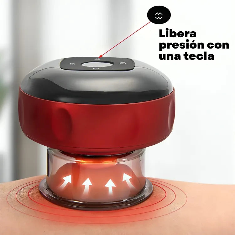 Ventexy - Masajeador De Ventosa Eléctrica Con Terapia De Luz Roja