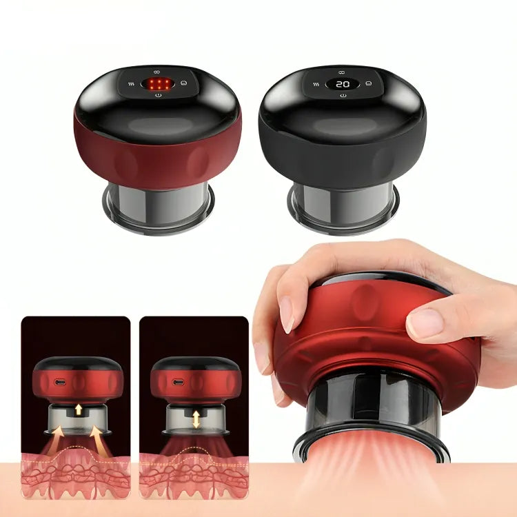 Ventexy - Masajeador De Ventosa Eléctrica Con Terapia De Luz Roja