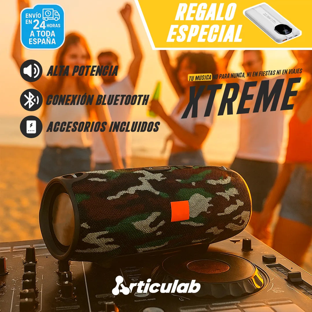 Altavoz Xtreme Importado + Power Bank de Regalo – LabMusic™