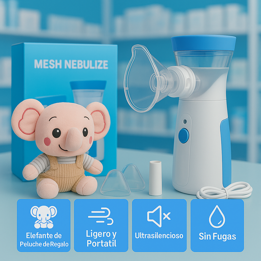 Inhalador Nebulizador Portátil + Peluche de Regalo - Arti®
