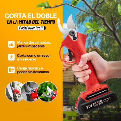 Tijeras de Podar Eléctricas con Doble Batería - PodaPower Pro™