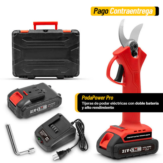 Tijeras de Podar Eléctricas con Doble Batería - PodaPower Pro™
