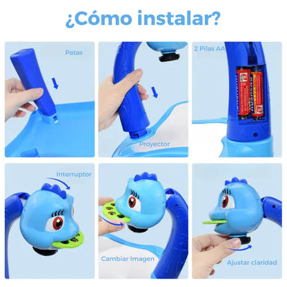 Learny™ - Escritorio De Aprendizaje con Proyector LED + 12 Rotuladores (GRATIS)