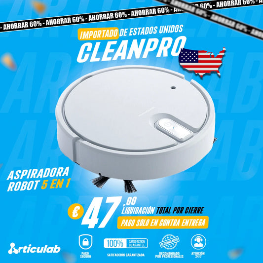 Aspiradora Robot Inteligente 5 en 1 CleanPro™