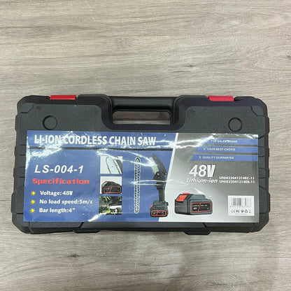 Mini Motosierra Eléctrica + Linterna Frontal LED GRATIS