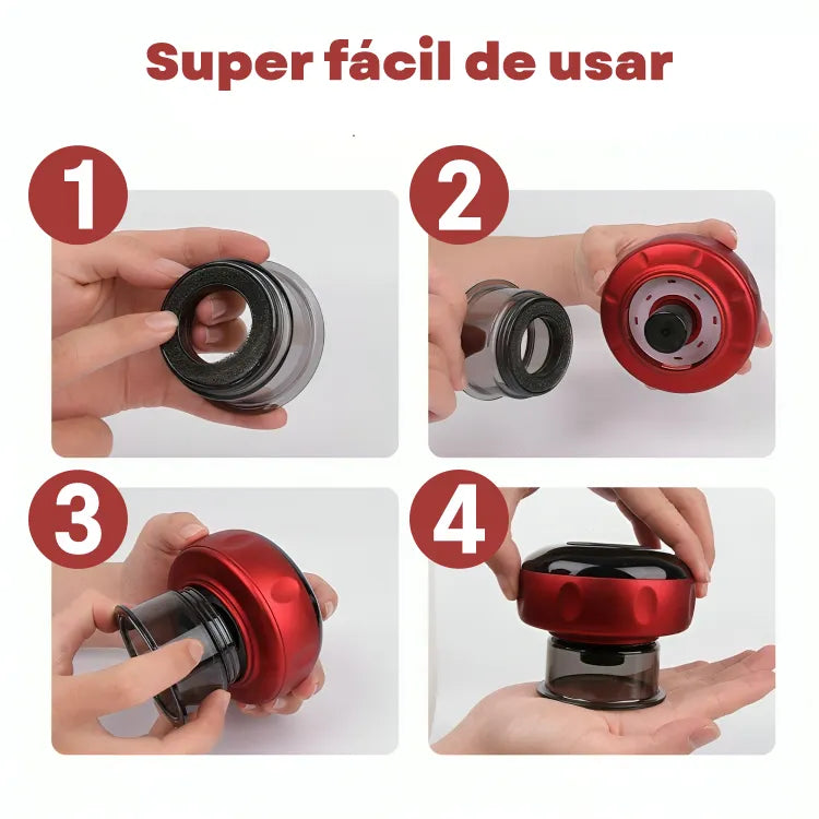 Ventexy - Masajeador De Ventosa Eléctrica Con Terapia De Luz Roja