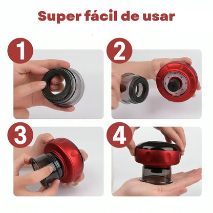 Ventexy - Masajeador De Ventosa Eléctrica Con Terapia De Luz Roja